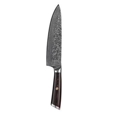 China Customized Professional Damascus Stocked 8 Inch Japanese Chef Knife 10Cr15mov Meat Knife for sale