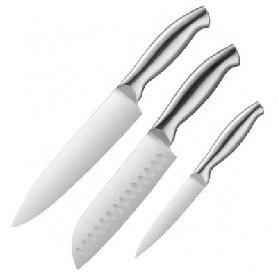 China Stocked 3Pieces 3Cr13 Stainless Steel Knife Yangjiang Stock Set Japanese Kitchen Knife Sets for sale