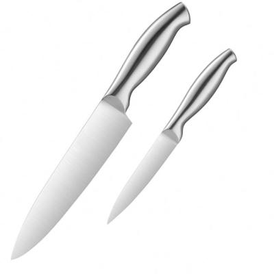 China Stocked 2 Piece Multipurpose Chef Knives Set With 3CR13 Stainless Steel Hardware For Family Knives for sale