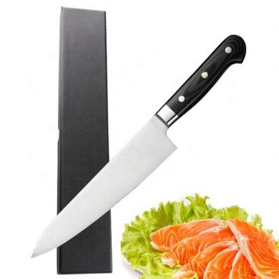 China Kasumi stocked sashimi knife210MM Japan chef knife with pakka wood handle for sale