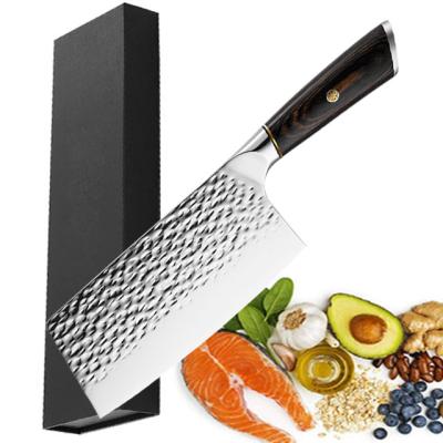 China Amazon Traditional Hot Sale 5CR15MOV 6.5inch High Carbon Steel Chinese Cleaver Cleaver Knife 5CR15MOV 6.5inch With Pakkawood Handle for sale