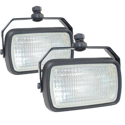 China 2 PCS Halogen Work Light Flood Lamp Fits Man F G M Dump Truck Tractor 1979- Replacement of Hella 145*85mm for sale