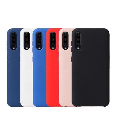 China High Quality Anti-fall Silicon Phone Case Liquid Silicon Case For Samsung Galaxy A50 for sale