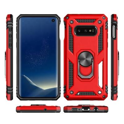 China Anti-dust Case For Samsung Galaxy S10 Lite PC + TPU Cell Phone , Military Shockproof Kickstand Armor Galaxy S10 Case Mobile Phone Shell For for sale