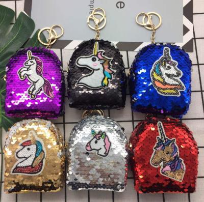 China Wholesale Unicorn Sequins Coin Purse With Coin Bag 2021 Funny Zipper Coin Purse Mermaid Bag for sale