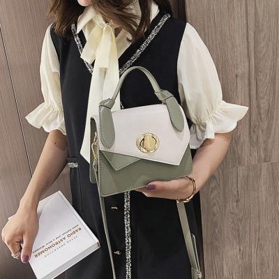 China Lady Fashion Ladies Mini Lock Stitched Flap Cross - Body Bags Mini Chain Sling Shoulder Bag Handbag Woman for sale