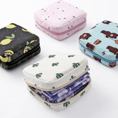 China Viable Portable Travel Storage Sanitary Napkin Bag Large Capacity Cosmetic Makeup Bag for sale