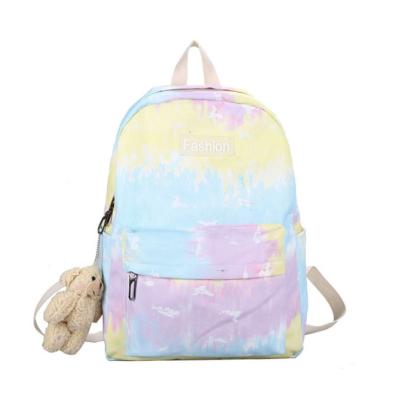 China Factory Stock Fashion Link Dye Waterproof School Student Computer Backpack for sale