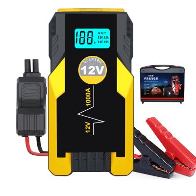 China Multifunctional 12V Battery Car Jump Starter Car Battery Jump Starter Large Power Capacity Portable Bank Jump Starter for sale