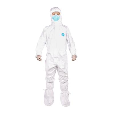 China Breathable Safety White Disposable Tyvek Overalls Uniform for sale