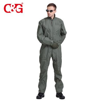 China C&G 40r Suit Anti-static Pilot Flight Nomex 27 Uniform Suit Traje De Vuelo Verde for sale