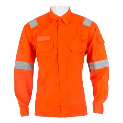 China High Quality Customized Nomex Antistatic Shirt 150gsm Orange Fire Resistant Clothing for sale