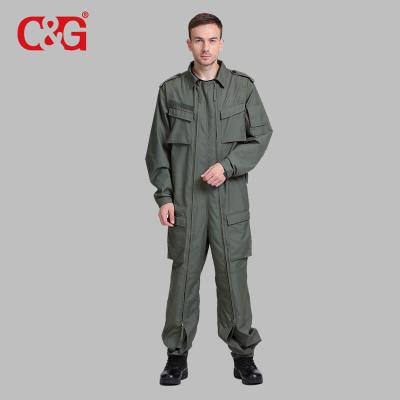 China Flame Retardant Nomex IIIA Nomex Coverall Suit Anti Flame Retardant Clothing Suit Green for sale