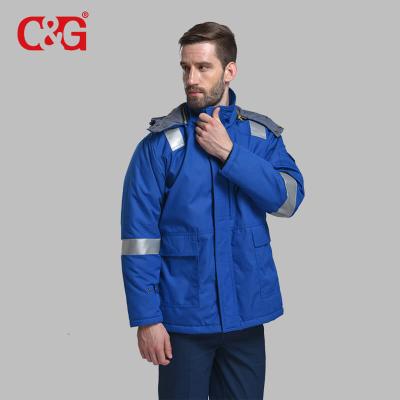 China Breathable Anti Fire Clothing Flame Retardant Winter Working Jacket for sale