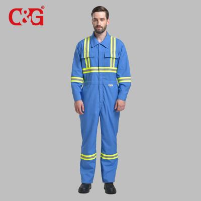 China Winter Work Fire Resistant High Performance Flame Retardant Anti-Static Coveralls for sale