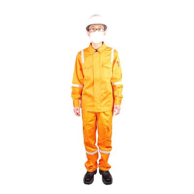 China Six Tapes Safety 220g/m2 Fr Reflective Protective Cotton Clothing Fire Resistant Jackets And Pants for sale