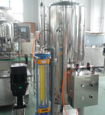 China Small Scale Carbonated Beverage CO2 Single Tank Mixer / Soft Drink for sale