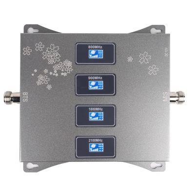 China Wholesale quality cell phone signal booster 700 850 1700 1900 megahertz network 4g mobile phone amplifier signal repeater 165x140x25mm for sale