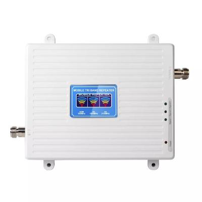 China Factory Price 900 1800 2600Mhz Cellular Signal Booster Network 4g Signal Repeater For Home Office Use 195x180x20mm for sale