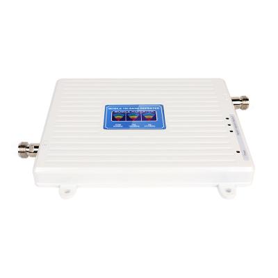 China High Quality Tri Band 900 2100 2600 MHz 17dbm 65dbi Amplifier Relay Smart Signal Booster Full Coverage Mobile Signals 195x180x20mm for sale