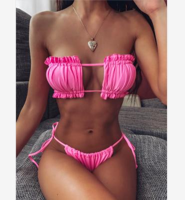 China 2021 Brazilian Bikini Swimwear Women Swimsuit Thong Micro Swimwear Anti-UV Micro Swimwear for sale