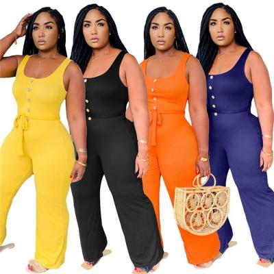 China Anti-Wrinkle Plus Size Women's One-Piece Summer Vintage One-Piece Overalls And Rompers Womens Clothing Dress for sale