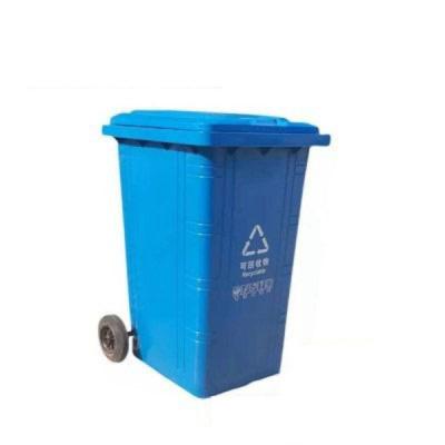 China Eco Sustainable Professional Custom Protection 240 Liter Outdoor Trash Can Iron Wheel Garbage Bin Garden Trash Can for sale