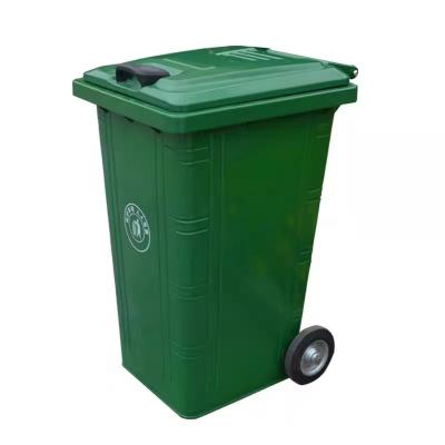 China Factory Price 120 Liter Kitchen Sustainable Plastic Waste Bin Rolled Bin Recycling Outdoor Waste Bin for sale