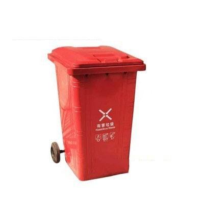 China Custom Size Outdoor Public Street Viable Matching Large Iron Classification Trash Can Green With Wheels for sale