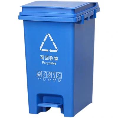 China Low Price Sustainable Waste Bin Waste Bin Rectangular Foot Pedal Sustainable Waste Bin For Kitchen for sale