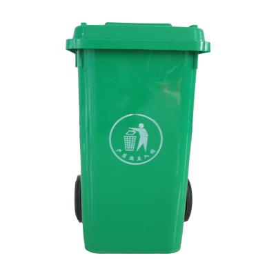 China Custom Durable Outdoor Street Trash Bin Plastic Trash Can 240L Waste Bins With Wheels And Lids for sale