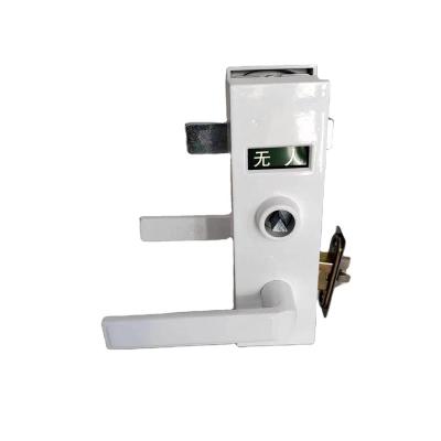 China Factory Outlet Toilet Room Compartment Stainless Steel Door Accessories Toilet Indicator Modern Public Door Lock for sale