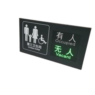 China Modern Wholesale Price Scrolling Display Door Lock Sensing Ded Led Toilet Occupied Sign Embedded for sale