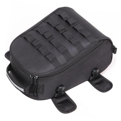 China Polyester Factory Fashion Durable Motorcycle Saddle Bag With MOLLE Straps Portable Motorcycle Saddle Bag For Men Cool Boys for sale