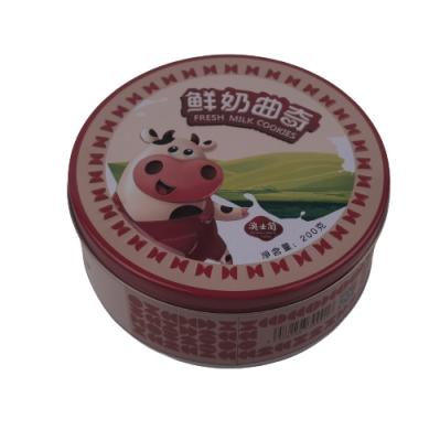 China Grande cookie redonda Tin Jar Food Tin Container 155*60mm para o presente e o feriado à venda