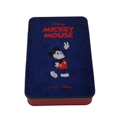 China Disney certificó la impresión rectangular de Tin Box With Lid Offset CMYK del café del metal en venta