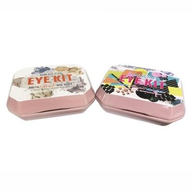 Cina Piccole latte dell'ombretto di Kit Cosmetic Tins Metal Box di viaggio con lo specchio e le pentole in vendita