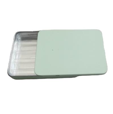 China Child Resistant Rectangular Tin Box Eco Friendly Disposable Metal Sliding Tin for sale