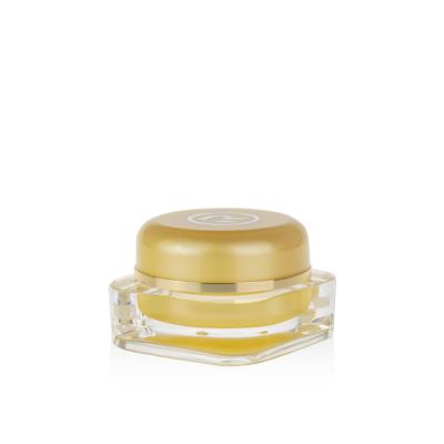 China 15g 30g cosmetic jar custom design 50g gold fancy cosmetic jar luxury acrylic jar with screw cap jars for sale