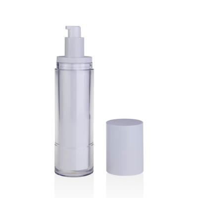 China Personal Care Hair BPA Free Oil Bottles Refill Empty Bottle Pump Bottle Luxury Airless Acrylic For Serum for sale