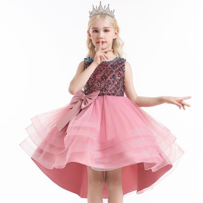 China MENGQIAI Dress Designs Girls Wedding Dresses Kids Clothes Girl Party Princess Washable Sequined Dress MQA8004 for sale