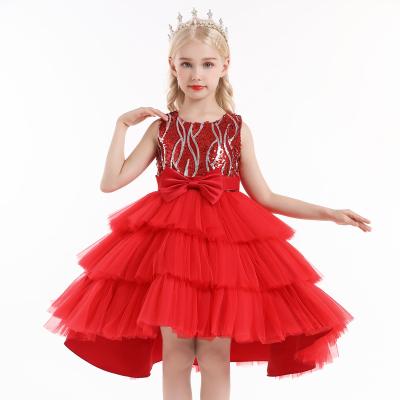 China MENGQIAI Washable Children's Princess Sequined Wedding Party Dress Formal Dress Gown MQA8005 for sale