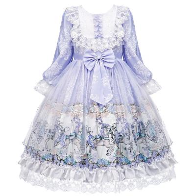 China Fashion Washable Kids Spring Autumn Clothes Girls Sweet Lolita Princess Dresses Costume for sale