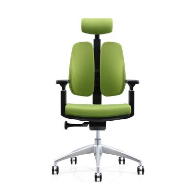 China Hot Sale Swivel Chair Home Fabric Office High Back Chair (Height)Adjustable With Adjustable Armrest for sale