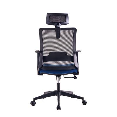 China (Height)Adjustable Fast Shipping Spinning High Back Chairs Simple New Style Mesh Chair Black Home Office Chair for sale