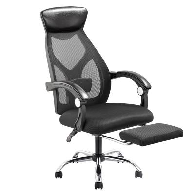 China Hot Selling Low Price Amazon Comfortable Ergonomic Adjustable High Back (Height) Black Frame Gaming Mesh Racing Chair With Footrest for sale