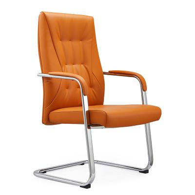 China (Height)Retail Modern Luxury Adjustable Meeting Room Leather Visitor High Back Chair for sale