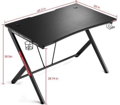 China (Size) Kilosit Adjustable Office Furniture Competition Racing Gaming Desk Gaming Computer Table Gaming Table For Gamer for sale