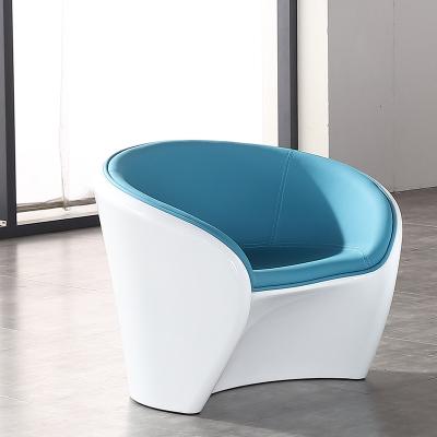 China Best extended selling modern cafe chairs and tables design living room office sofa leisure fiberglass shell chair creative leather for sale