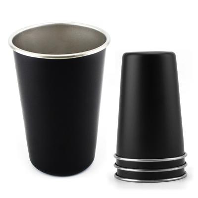 China Viable Personalized Outdoor Travel Drinking Stainless Steel Beer Mug Reusable Mug for sale